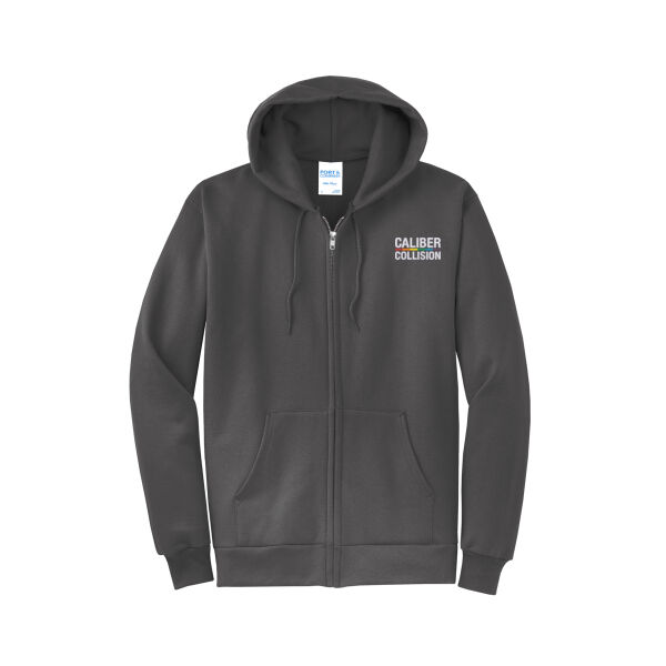 Mens/Unisex Fleece Full Zip Hooded Sweatshirt Thumbnail