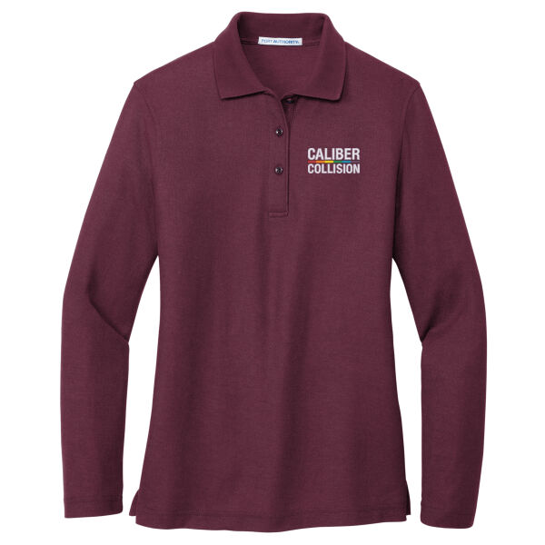 Port Authority® Ladies Silk Touch™ Long Sleeve Polo Thumbnail